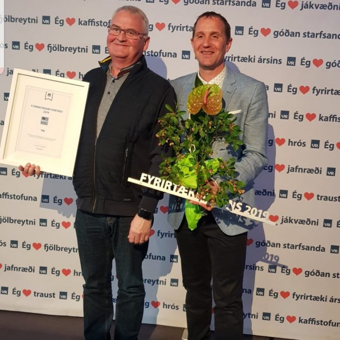 TRS valið Fyrirtæki ársins 2019 í könnun VR